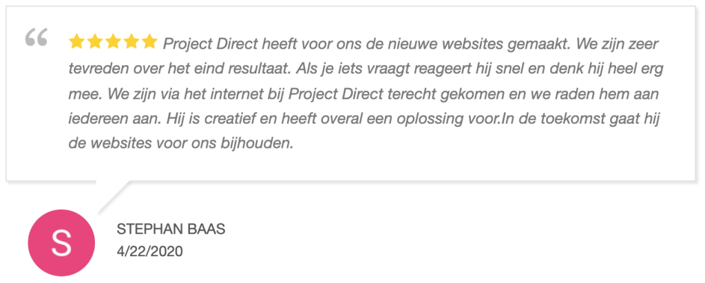 Webdesign Medemblik, Snel een webdesigner - Project Direct ✓ Website laten maken ✓ WordPress ✓ Webdesign ✓ Webwinkel ✓ Vindbaar in Google